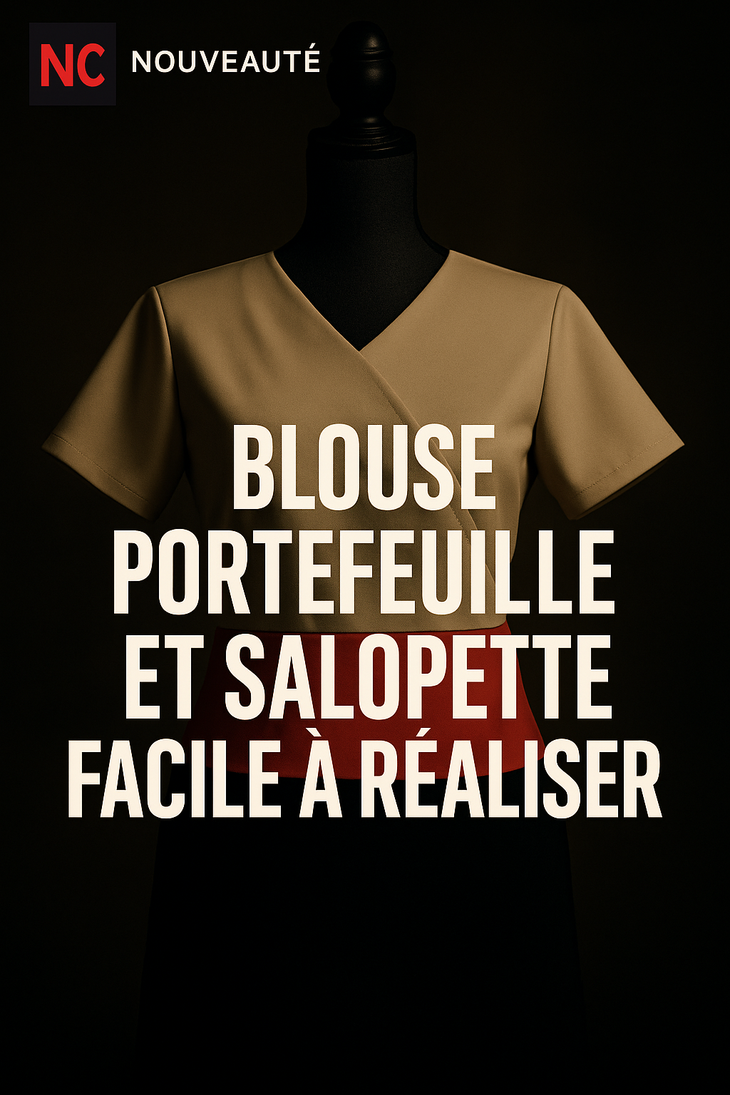 Blouse Portefeuille et Salopette Facile à Réaliser