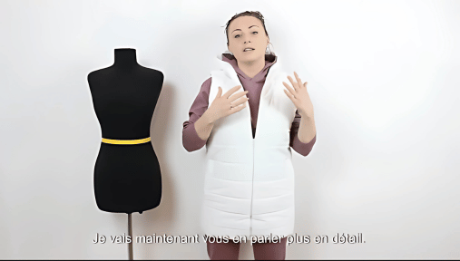 Cousez un gilet en une heure. Avec motif