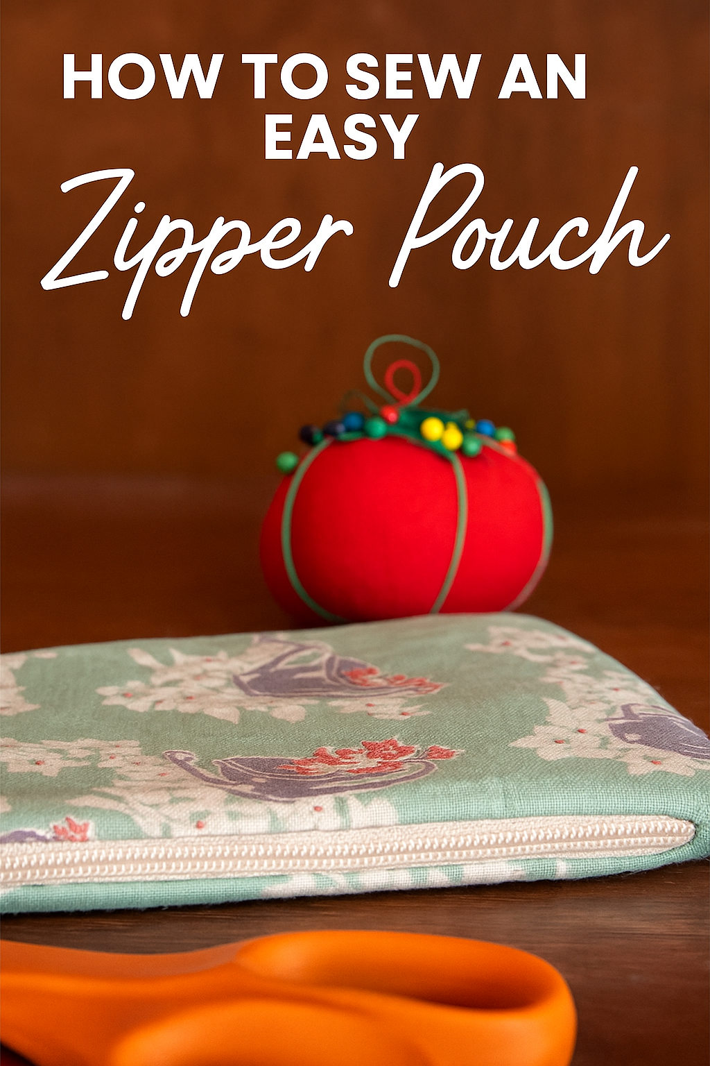 Simple Sewing : How to Sew an Easy Zipper Pouch