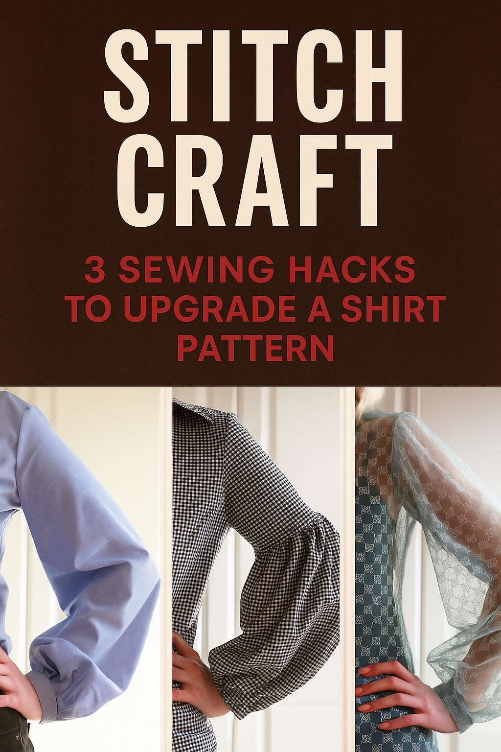 Stitch Craft: 3 Sewing Hacks to Upgrade a Shirt Pattern