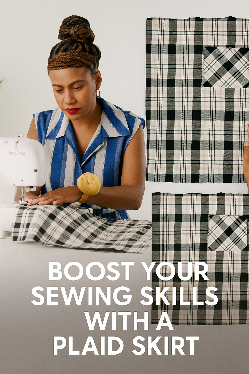 Sew with Prints: Boost Your Sewing Skills with a Plaid Skirt