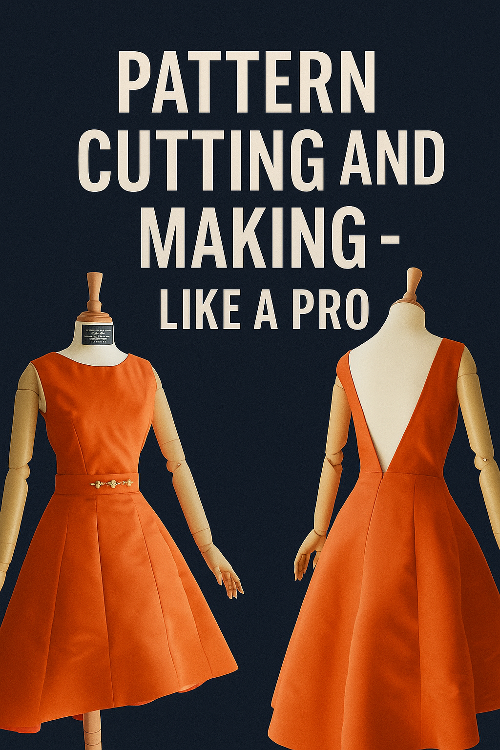 Pattern cutting and making - sewing hi-low dress like a pro
