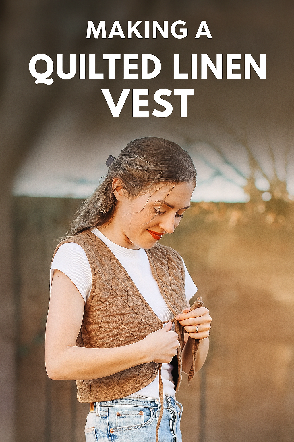 Beyond Beginner Sewing: Making a Quilted Linen Vest