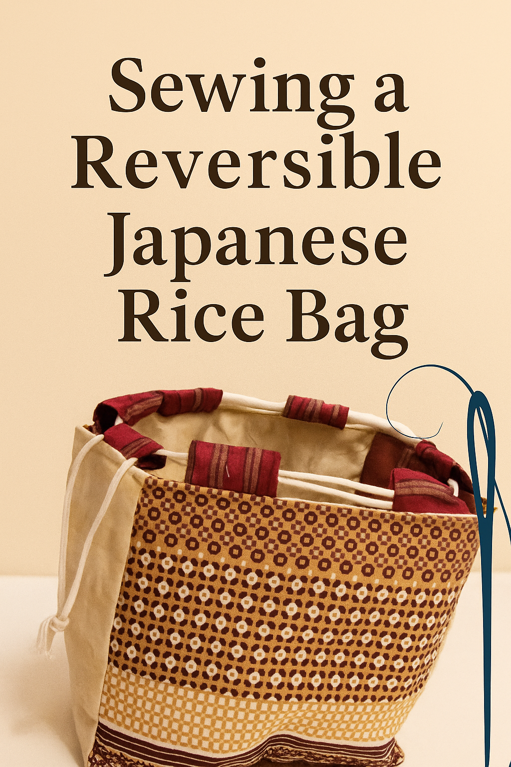 Have Fun Sewing a Reversible Japanese Rice Bag (Komebukuro): Quilting, Slow Stitching and Patchwork
