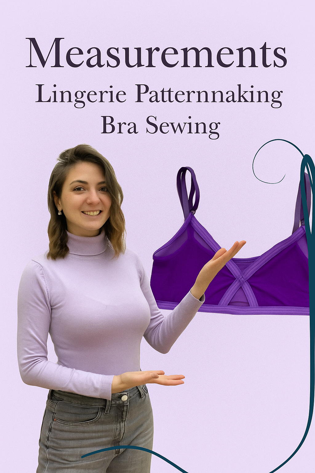 Creating Mesh Bralette: Measurements - Lingerie Patternmaking - Bra Sewing